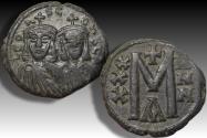 Ancient Coins - AE follis Leo V The Armenian with Constantine, Constantinopolis 813-820 A.D. - with sales ticket
