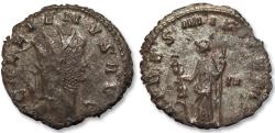 Ancient Coins - AE/BI silvered antoninianus Gallienus, Rome mint 260-268 A.D. - FIDES MILITVM, N in right field - scarce/rare type