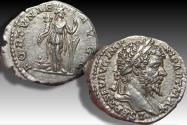 Ancient Coins - AR denarius Septimius Severus, Rome mint circa 198-200 A.D. - FORTVNAE AVGG -