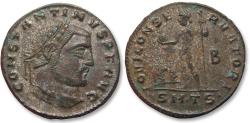 Ancient Coins - AE follis Constantine I The Great, Thessalonica mint circa 312 A.D. - mintmark •SM•TS• -