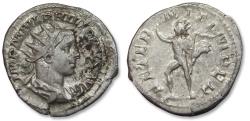 Ancient Coins - Silver antoninianus Philip II, Rome mint circa 247-249 A.D. - AETERNIT IMPER - heavy 4,6 gram coin