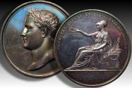 World Coins - 1810 A.D. HUGE 68mm Silver medal, Napoleon I Bonaparte: on the first 10 year of the 19th century - very rare issue, even more so in silver -