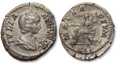 Ancient Coins - AR denarius Julia Domna, Rome mint circa 198-207 A.D. - MATER DEVM -