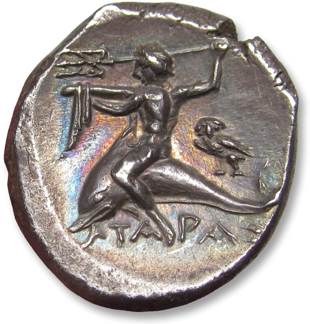AR nomos / didrachm Calabria, Tarentum circa 275-235 B.C. - struck