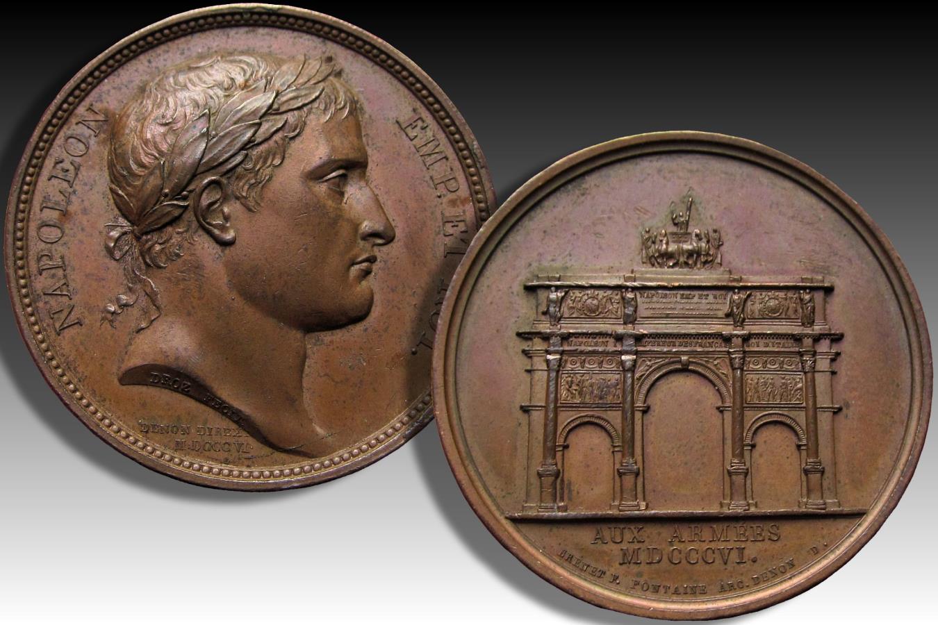 1806 A.D. Napoleon I Bonaparte: The construction of the Arc de