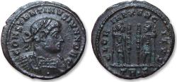 Ancient Coins - AE follis Constantine II as Caesar, Treveri (Trier) mint circa 330-335 A.D. - mintmark TR•S -
