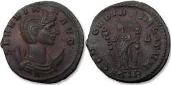 Ancient Coins - AE silvered antoninianus Severina Augusta, Rome mint circa 275 A.D.