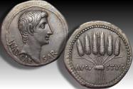 Ancient Coins - AR cistophoric tetradrachm Octavian as Augustus, Ephesus mint circa 24-20 B.C. - scarcer cointype in great condition -