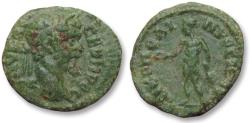 Ancient Coins - AE 17 (assarion) Septimius Severus, - Nikopolis ad Istrum 193-211 A.D. -- Apollo --