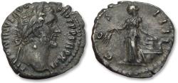 Ancient Coins - AR denarius Antoninus Pius, Rome mint 152-153 A.D. - COS IIII Annona -