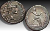 Ancient Coins - AR denarius Tiberius, Lugdunum (Lyon) mint (group 5), circa 36-37 A.D. - famous tribute penny type
