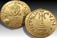 AV gold solidus Philippicus (Bardanes), Constantinople mint 711-713 A.D. - rare coin -