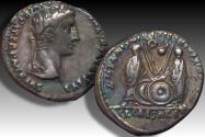 Ancient Coins - AR denarius Augustus Lugdunum (Lyon) mint circa 2 B.C. - 4 A.D.