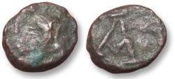 Ancient Coins - Æ 1 nummus Justin II / Justinus II, Carthage / Karthago mint circa 565-578 A.D. - rare tiny little coin -