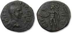 Ancient Coins - AE 20 Philip II as Caesar, Thrace, Sestos 244-246 A.D. - Apollo holding raven and branch -