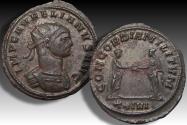 Ancient Coins - AE/BI silvered antoninianus Aurelianus, Siscia 274-275 A.D. - CONCORDIA MILiTVM, mintmark XXIVI - almost as minted
