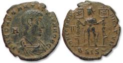 Ancient Coins - AE 23mm maiorina / centenionalis Constantius Gallus as Caesar, Siscia mint circa 351-354 A.D. - CONCORDIA MILITVM, BSIS(crescent) -