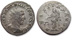 Ancient Coins - AR antoninianus Philip I "The Arab", Rome mint 244-247 A.D. - AEQVITAS AVGG, Aequitas standing left