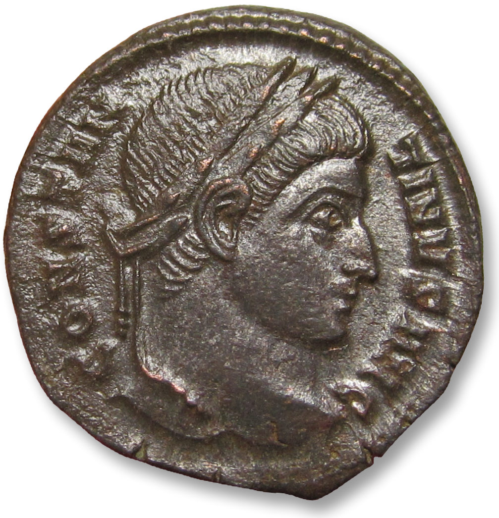 CELEMONIES D’AFLIQUE AE follis Constantine I The Great, Ticinum (Pavia) 4th officina
