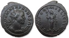 Ancient Coins - Æ Antoninianus Probus, Lugdunum (Lyon) mint 277 A.D. -TEMPORVM FELICITAS reverse, I in exergue - superbly struck