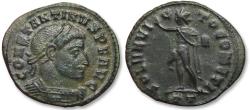 Ancient Coins - AE follis Constantine I The Great, Ticinum (Pavia) mint circa 312-313 A.D. - mintmark PT -