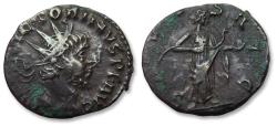 Ancient Coins - AE silvered antoninianus Victorinus, Colonia Agrippinensis (Cologne) mint 269-270 A.D. - Ex Kaiser Frankfurt 1984 with collector's ticket -