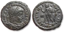 Ancient Coins - AE follis Constantine I The Great, Rome mint circa 314 A.D. - mintmark R✱Q and R - F in fields