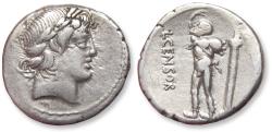 Ancient Coins - AR denarius L. Marcius Censorinus, Rome mint 82 B.C.