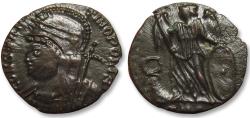 Ancient Coins - AE Follis / Nummus Constantine I, Treveri (Trier) mint circa 330-333 A.D. - mintmark TRP, wreath in field -