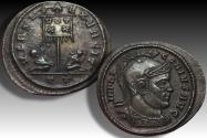 Ancient Coins - Silvered follis Licinius I, Ticinum circa 319-320 A.D. - VIRTVS EXERCIT, mintmark TT - superb coin
