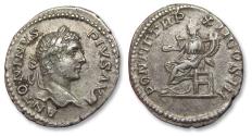 Ancient Coins - Silver denarius Caracalla, Rome mint circa 209-210 A.D. - PONTIF TR P XII COS III, Concordia - spelling error obv?