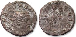 Ancient Coins - Silvered antoninianus Aureolus, Mediolanum (Milan) 1st officina 267-268 A.D. - FIDES EQVIT -