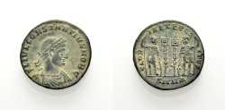 ROME, CONSTANTIUS II., Follis, falling horseman, Constantinople