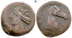 Ancient Coins - CARTHAGE, First Punic War. Circa 264-241 BC. Æ dishekel