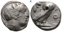 Ancient Coins - ATTICA, Athens. Circa 454-404 BC. AR Tetradrachm