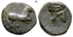Ancient Coins - Sicily, Entella, Campanian mercenaries Bronze circa 342-339