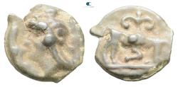 Ancient Coins - Gaul. Northeast. Leuci 100-50 BC.  Potin AE