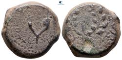 Ancient Coins - Judaea. Jerusalem. Hasmoneans. Mattathias Antigonos (Mattatayah) 40-37 BC.  Eight Prutot Æ