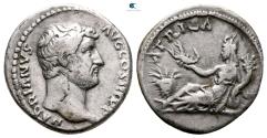 Ancient Coins - Hadrian AR Denarius Africa