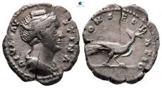 Ancient Coins - Diva Faustina I AD 141. Rome Denarius AR