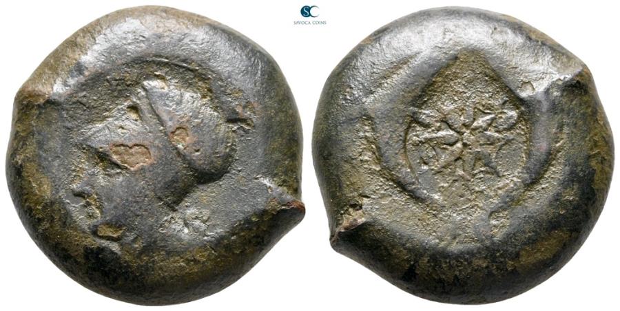 Ancient Coins - Sicily, Syracuse. Dionysios I. 405-367 BC. Æ Drachm
