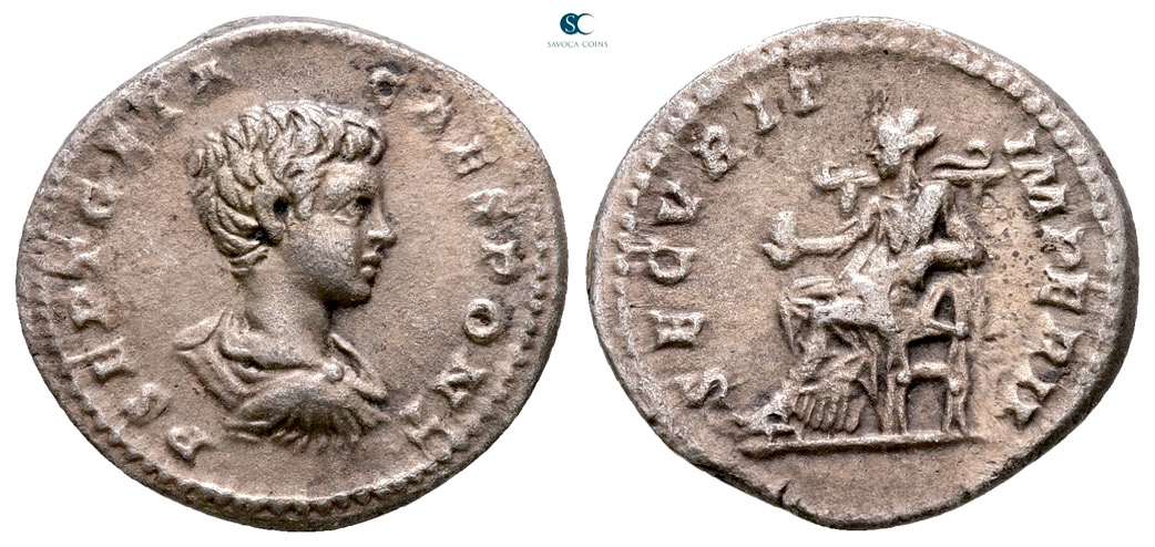 ローマ帝国 198-209 GETA, as Caesar デナリウス貨@183