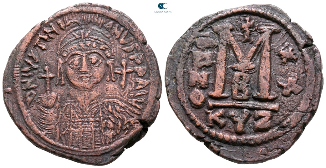 Justinian I, 527-565. Follis Cyzicus | Byzantine Coins