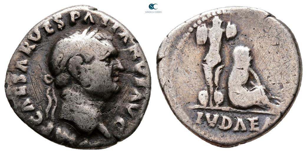 Vespasian, 69-79. AR Denarius “Judaea Capta” | Roman Imperial Coins