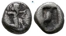Ancient Coins - PERSIA, Achaemenid Empire. Time of Darios I to Xerxes I, circa 505-480 BC. 1/4 Siglos