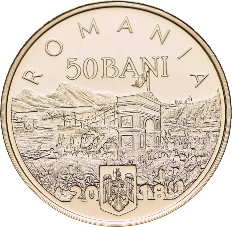 Romania 50 Bani 2018 140 years union of Romania | European Coins