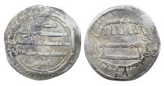 World Coins - Abbasid AR Dirham al-Amin Muhammad Madinat al-salam AH 195