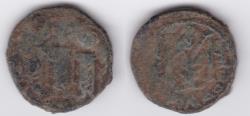 World Coins - Arab-Byzantine AE Fals Tabariya