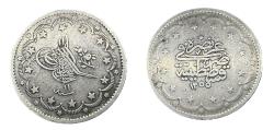 World Coins - Ottoman\Turkey 20 AR Piasters Abdulmajeed Bin Mahmoud 1255 AH