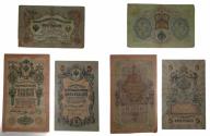 World Coins - Russian Set 10 - 5 - 3 Ruble AD 1909/1905 *